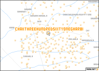 map of Chak Three Hundred Sixty-one Gharbi