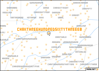 map of Chak Three Hundred Sixty-three EB