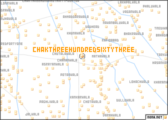 map of Chak Three Hundred Sixty-three