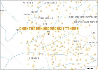 map of Chak Three Hundred Sixty-three