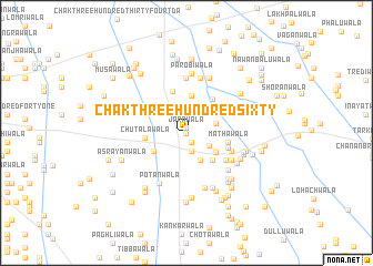 map of Chak Three Hundred Sixty