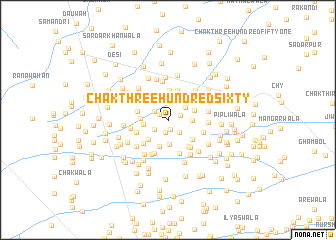 map of Chak Three Hundred Sixty