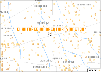 map of Chak Three Hundred Thirty-nine TDA