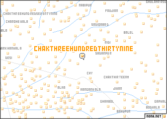 map of Chak Three Hundred Thirty-nine