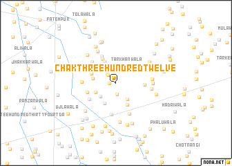 map of Chak Three Hundred-twelve