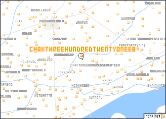 map of Chak Three Hundred Twenty-one EB