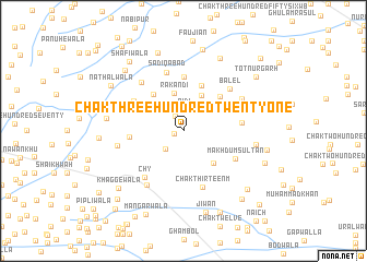 map of Chak Three Hundred Twenty-one