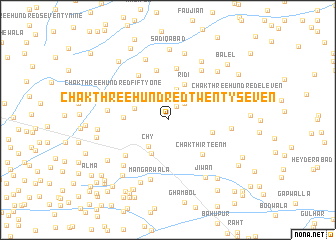 map of Chak Three Hundred Twenty-seven