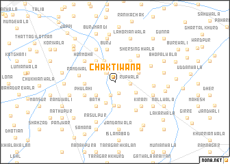 map of Chak Tiwāna
