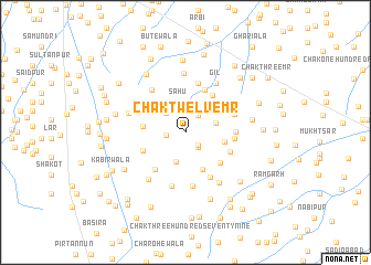map of Chak Twelve MR