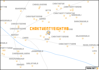 map of Chak Twenty-eight MB