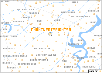 map of Chak Twenty-eight SB