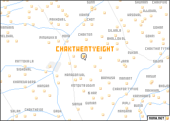 map of Chak Twenty-eight