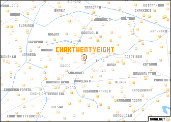 map of Chak Twenty-eight