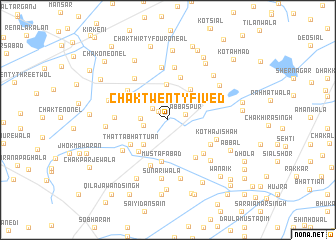 map of Chak Twenty-five D