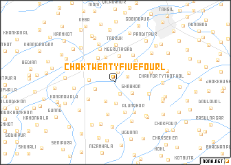map of Chak Twenty-five Four L