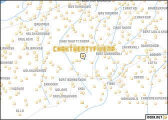 map of Chak Twenty Five NP