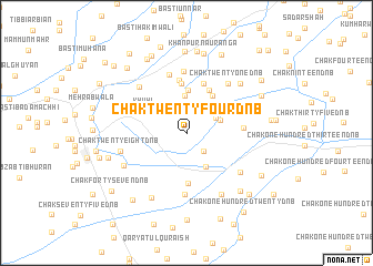 map of Chak Twenty-four D N B