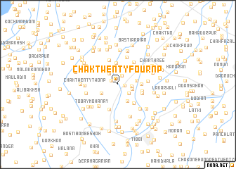 map of Chak Twenty-four NP