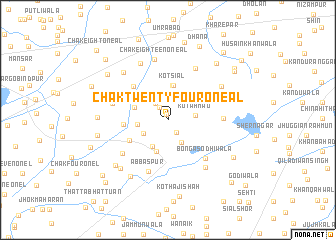 map of Chak Twenty-four-One A L