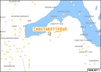 map of Chak Twenty-four