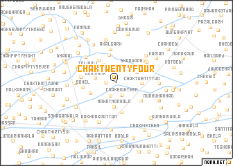 map of Chak Twenty-four