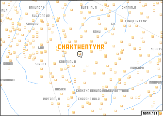 map of Chak Twenty MR