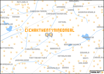 map of Chak Twenty-nine-One A L