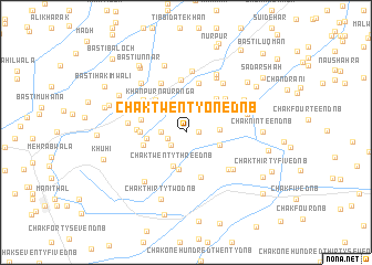 map of Chak Twenty-one D N B