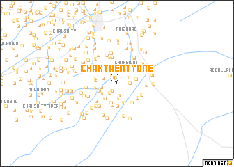 map of Chak Twenty-one