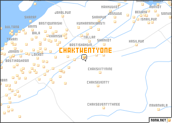 map of Chak Twenty-one