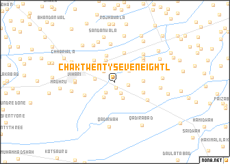 map of Chak Twenty-seven-Eight L