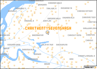 map of Chak Twenty-seven Ghagh