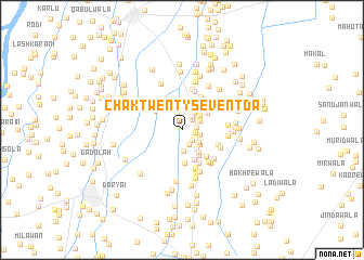 map of Chak Twenty-seven TDA