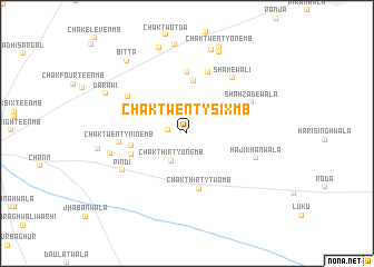 map of Chak Twenty-six MB