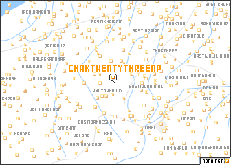 map of Chak Twenty-three NP