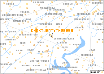 map of Chak Twenty-three SB