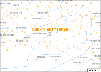 map of ChakTwenty-three