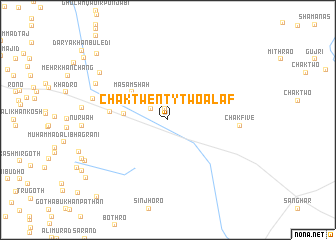 map of Chak Twenty-two Alaf