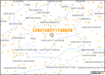 map of Chak Twenty-two D N B