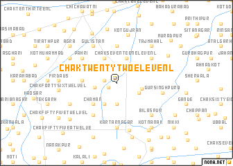 map of Chak Twenty-two-Eleven L