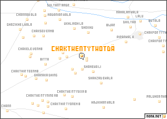 map of Chak Twenty-two TDA