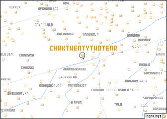 map of Chak Twenty-two-Ten R