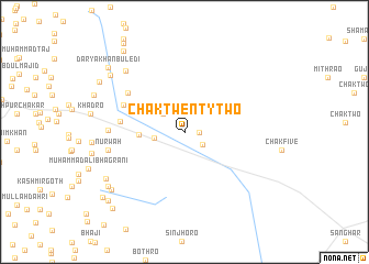 map of Chak Twenty-two