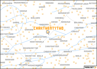 map of Chak Twenty-two