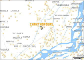 map of Chak Two-Four L