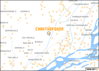 map of Chak Two-Four R