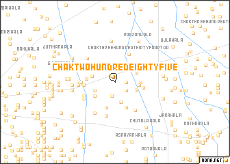 map of Chak Two Hundred Eighty-five