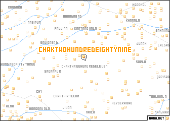 map of Chak Two Hundred Eighty-nine