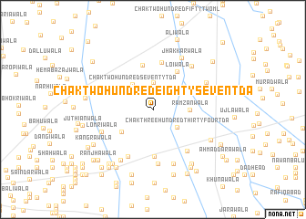 map of Chak Two Hundred Eighty-seven TDA